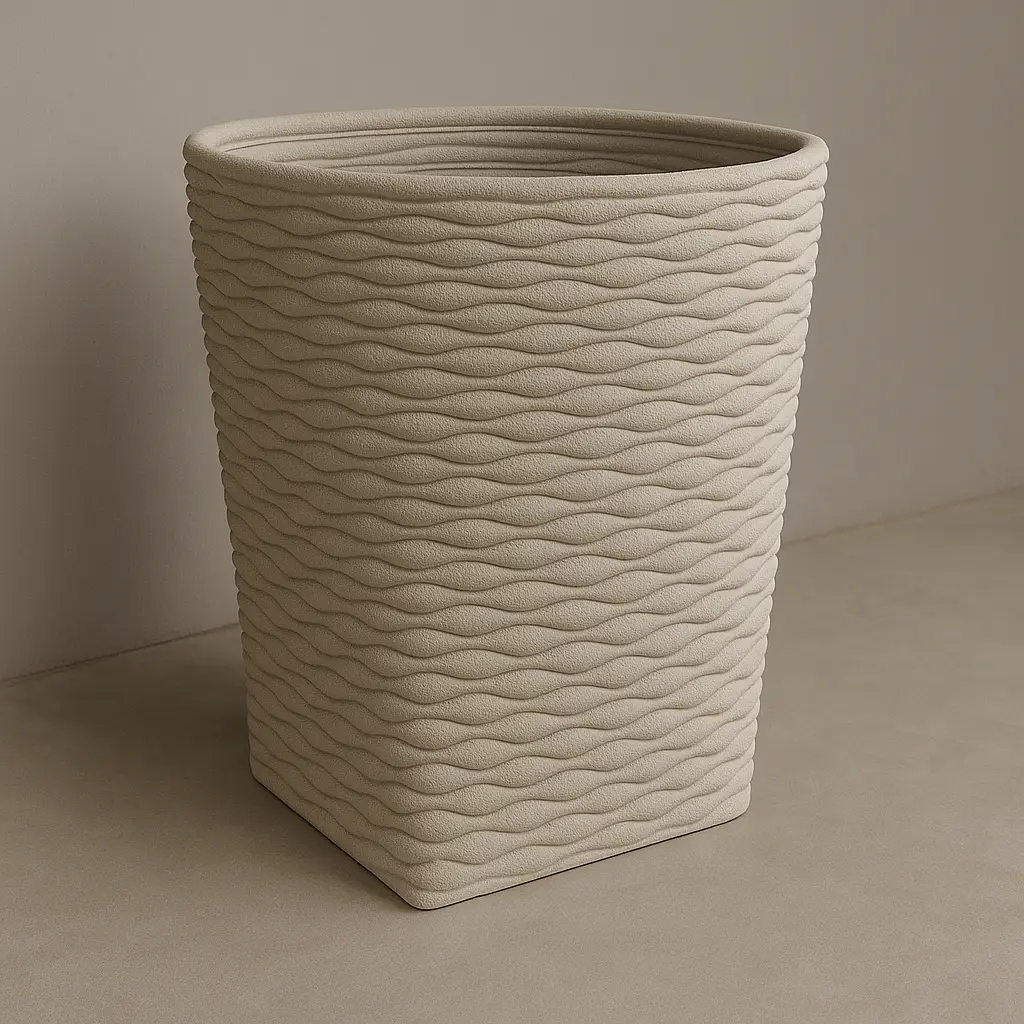 Rendu jardinière avec motif de personnalisation