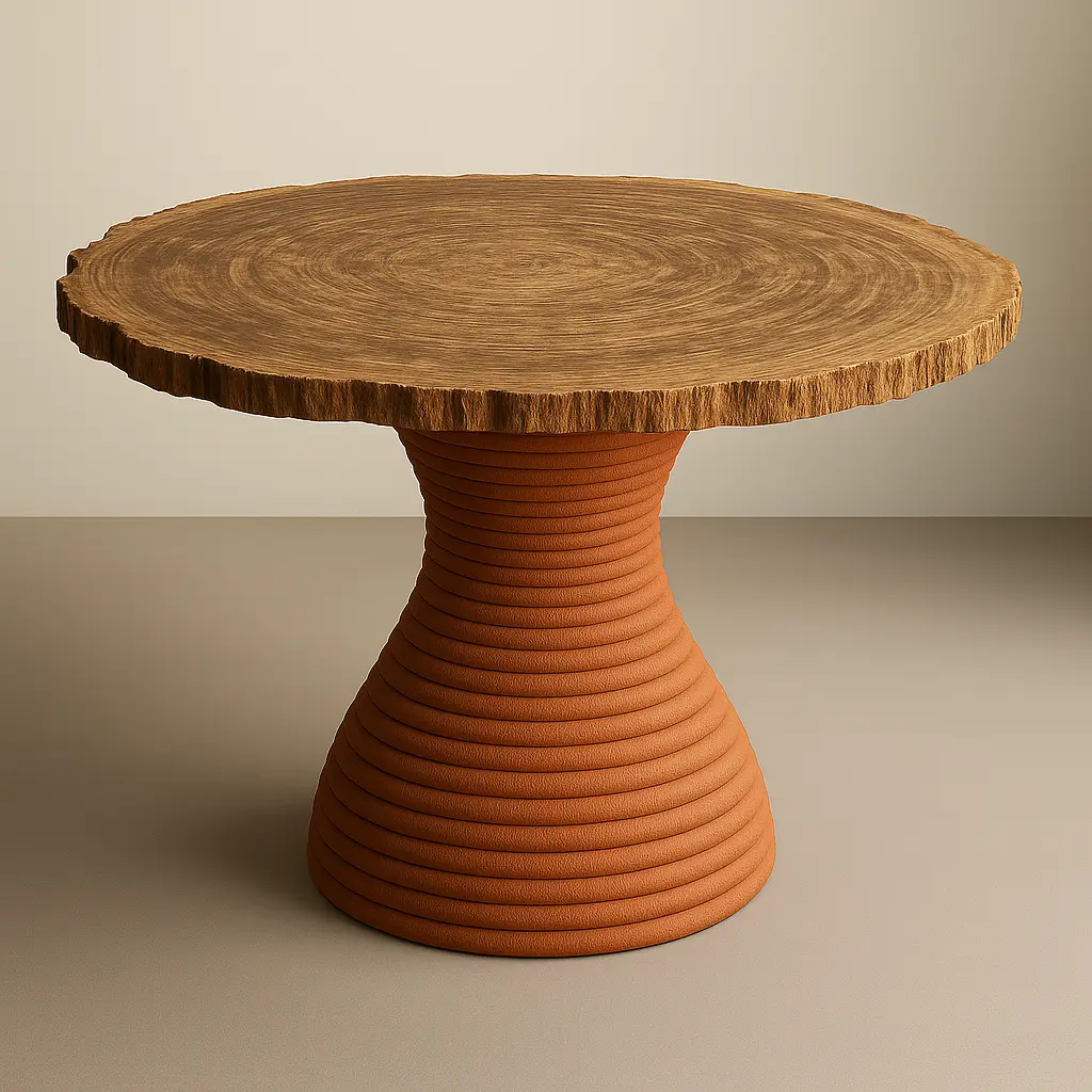 Table 3D et bois autre concept